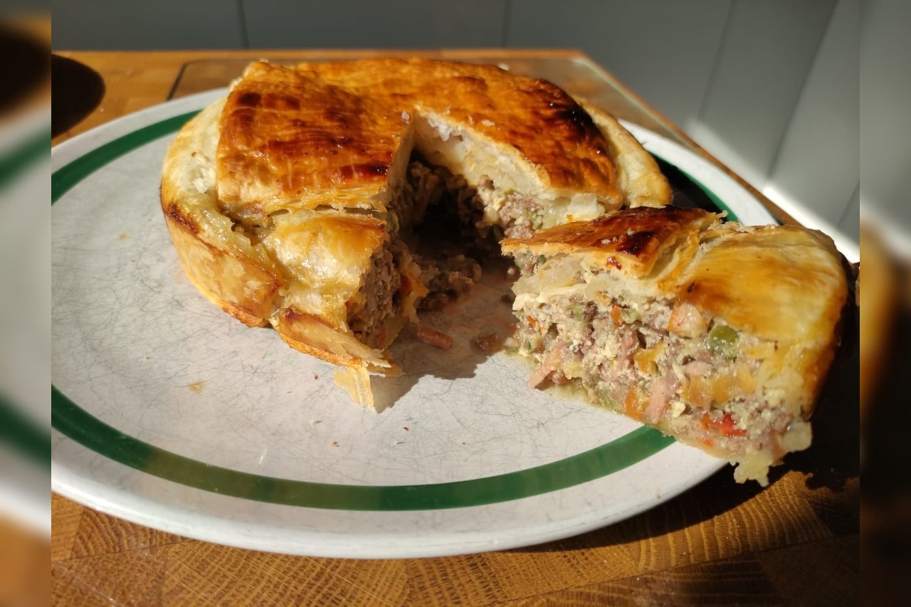 Quiche met gehakt - Bacon en champions