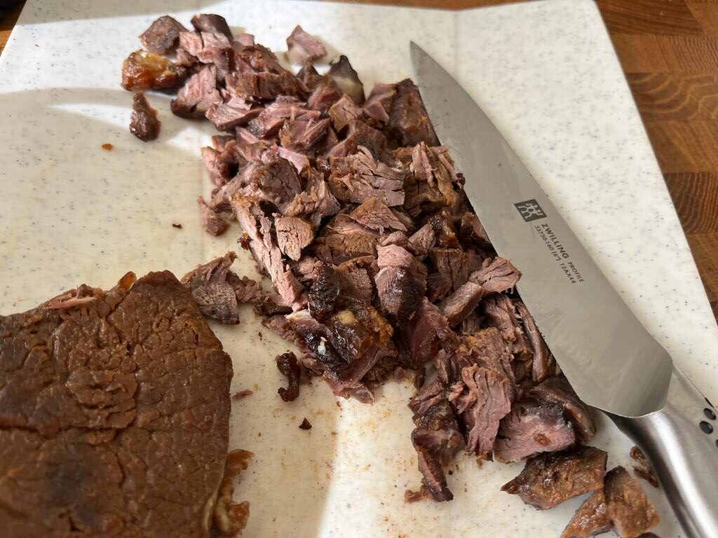 Rundvlees slaatje van Maik